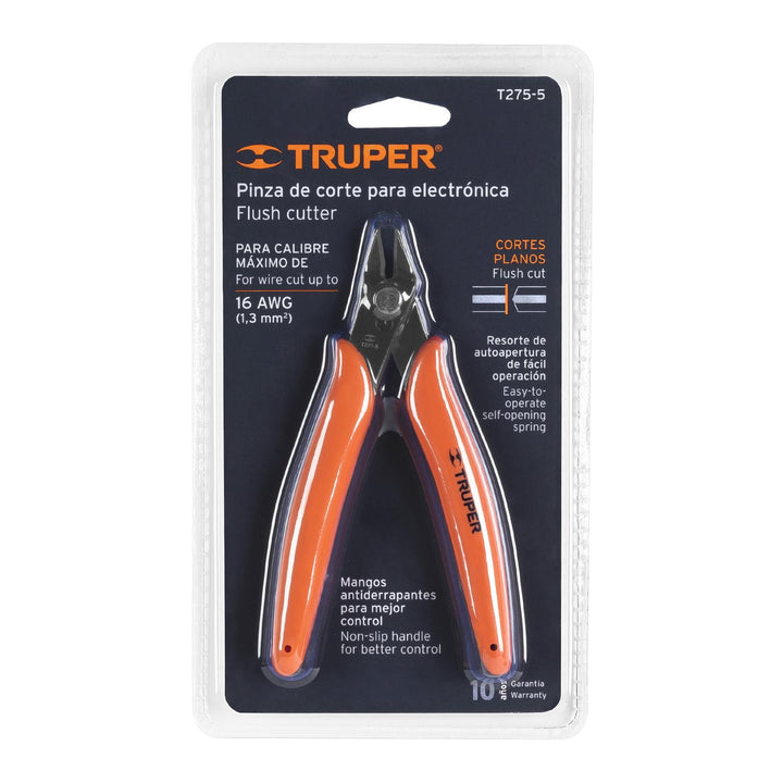 Pinza Para Electrónica 5' De Corte Truper - Mundo Tool 