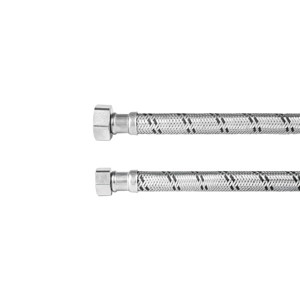Foset Flexinox FBO-12150X, Manguera para boiler acero inoxidable 1/2″ x 3/4″ largo 150 cm - Mundo Tool 