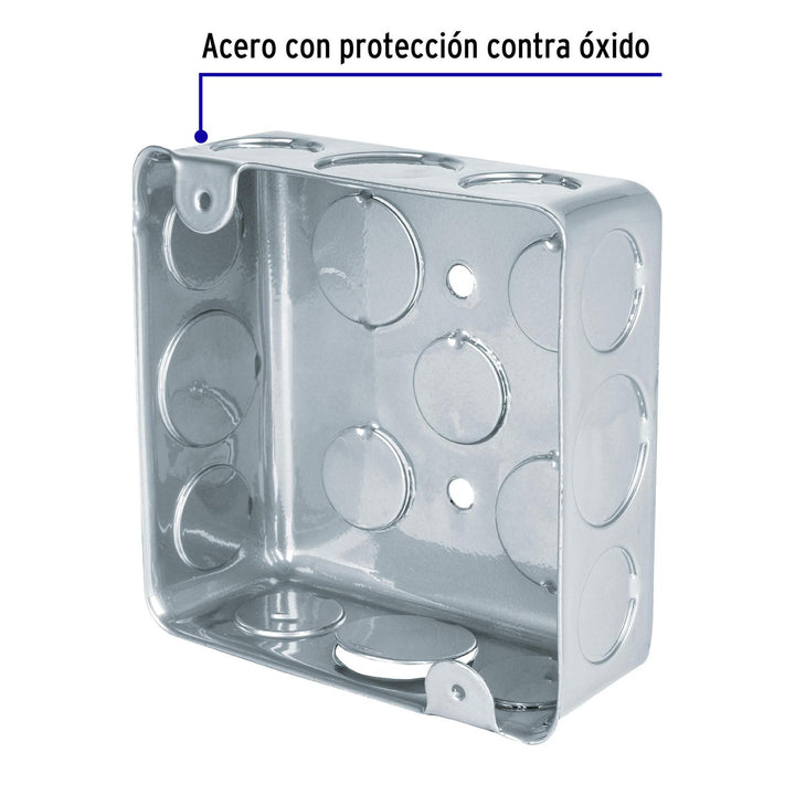 Caja De Acero Cuadrada 4x4' Económica Volteck - Mundo Tool 