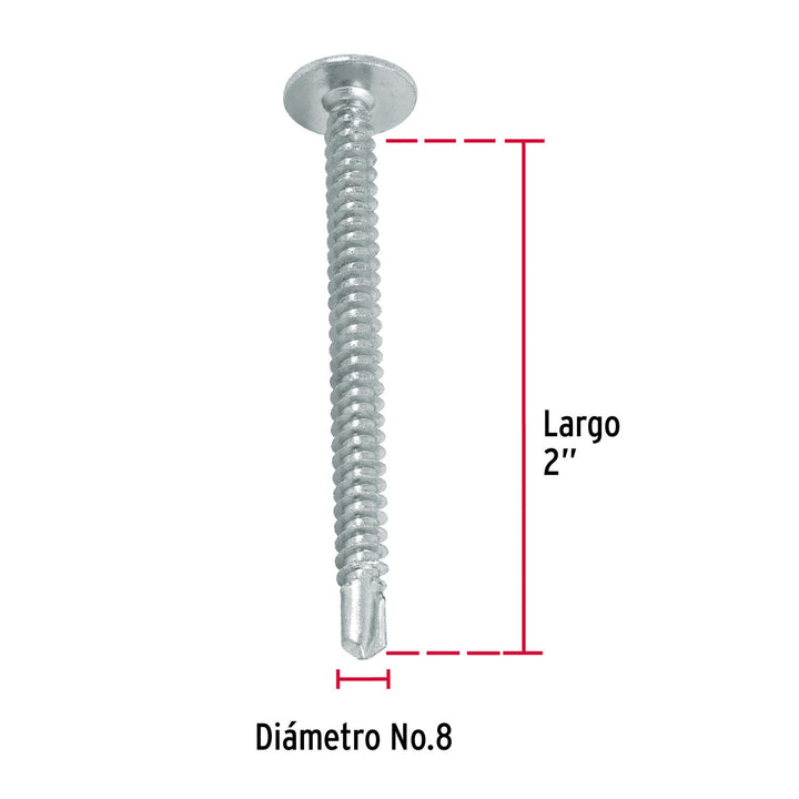 Pija Punta De Broca 2' Cabeza Cruz Caja Con 1 Fiero - Mundo Tool 