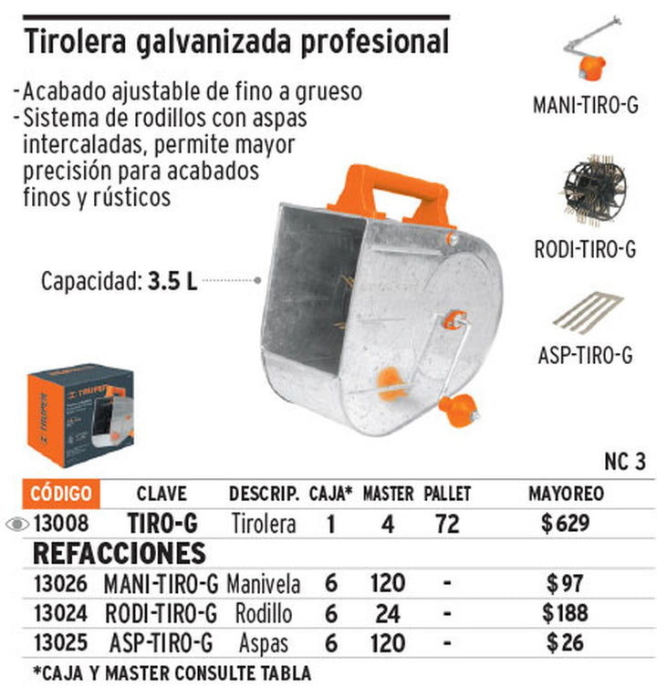 Aspas De Repuesto Para Tiro-g Truper - Mundo Tool 