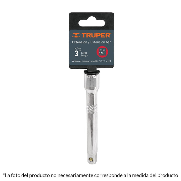 Extensión De 6' Para Matraca Cuadro 1/4' Truper - Mundo Tool 