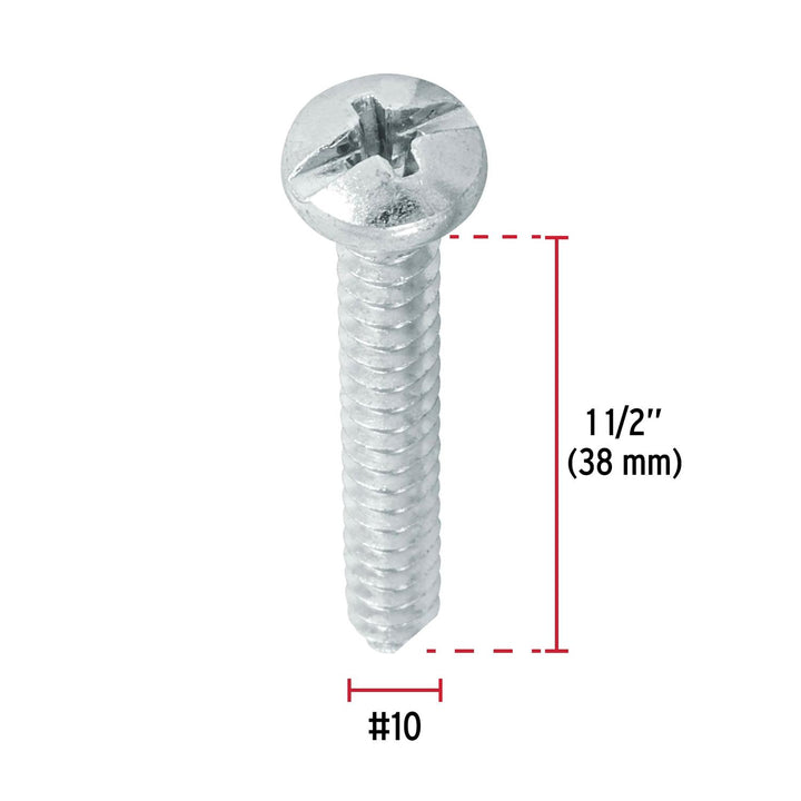 Blíster con 8 pijas para lámina, #10 x 1-1/2', Fiero - Mundo Tool 