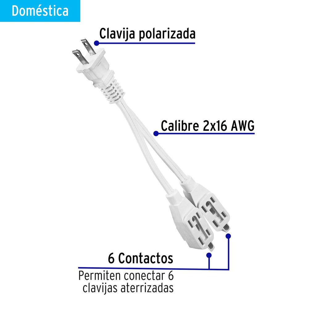 Multicontacto Con Cable Flexible Volteck - Mundo Tool 