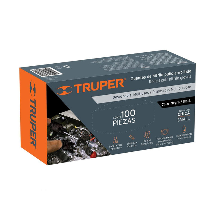 Guante De Nitrilo Desechable Negro - Mundo Tool 