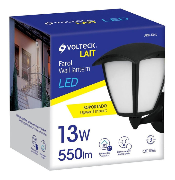 Arbotante Farol Soportado De Led, 750 Lm Volteck - Mundo Tool 