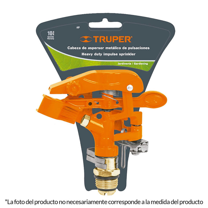 Aspersor Metálico Dos Vías Estaca De 11 Truper - Mundo Tool 