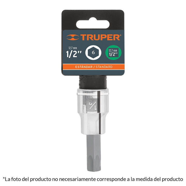 Dado punta hexagonal 17mm cuadro 1/2" Truper - Mundo Tool 