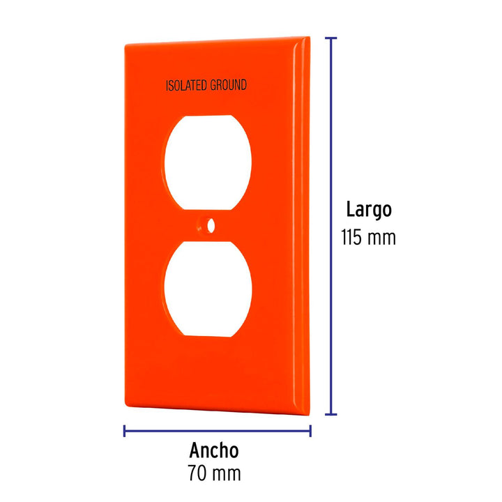 Placa Dúplex Plástica Standard Volteck - Mundo Tool 