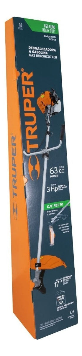 Desbrozadora De Gasolina 63 Cc, 17 Corte, Truper, 12671 - Mundo Tool 