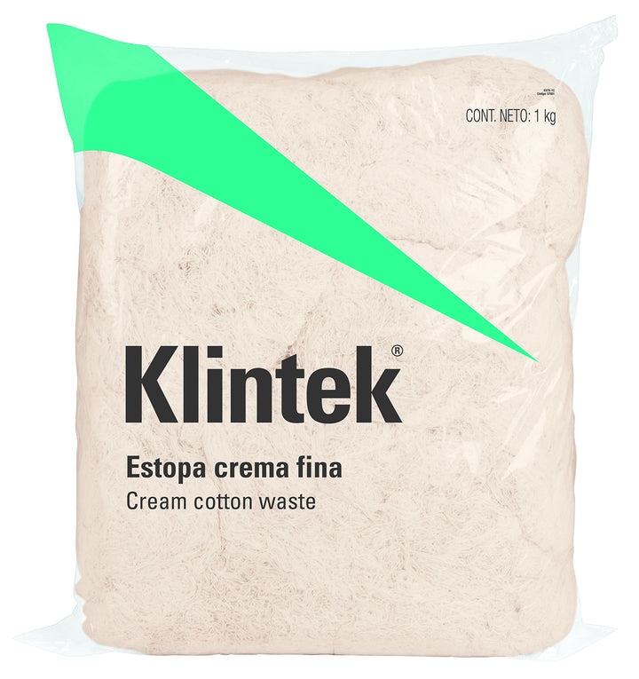 Klintek ESTO-1C, Estopa, 1 Kg. Crema - Mundo Tool 