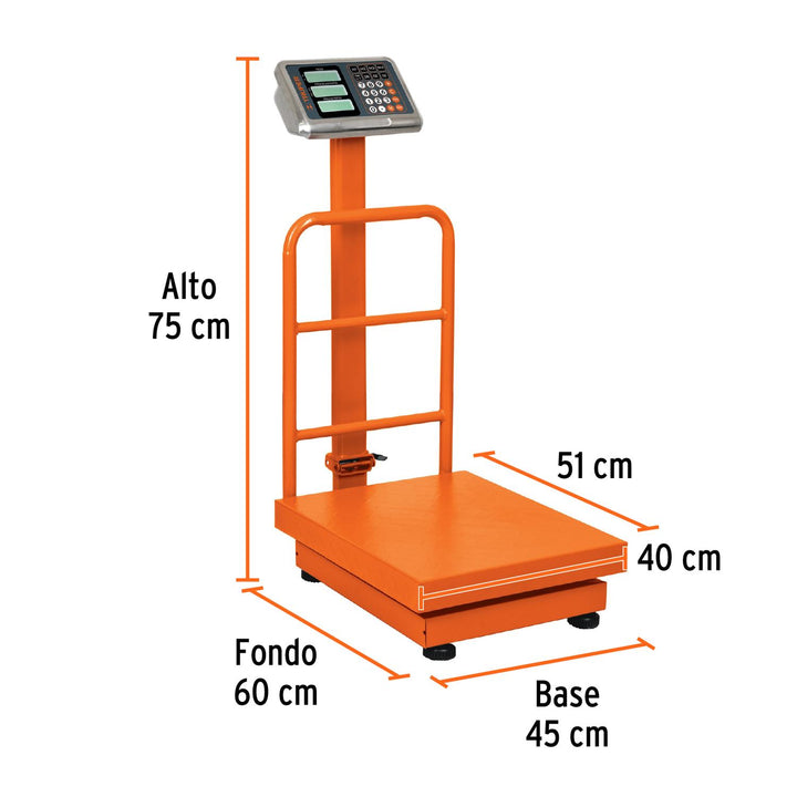 Báscula Plegable De Plataforma Capacidad 200 Kg Truper - Mundo Tool 