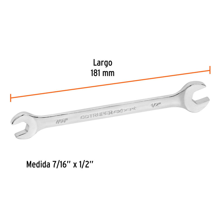 Llave Española 7/16 X 1/2' X 156 Mm Truper - Mundo Tool 