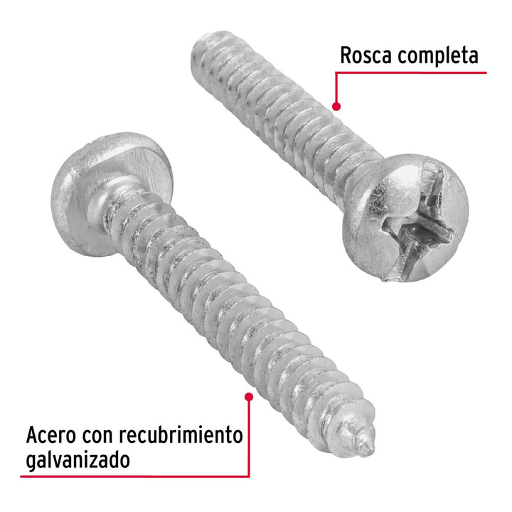 Pija Para Lámina #12 1-1/2' Caja Con 100 Pzas Fiero - Mundo Tool 