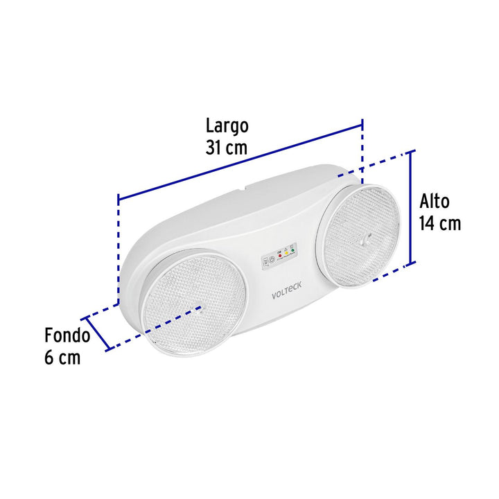 Lámpara de emergencia de 24 Leds 170 lm dirigible recargable - Mundo Tool 