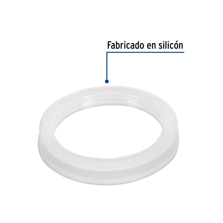 Empaque de silicón para calentador solar, 58 mm Foset - Mundo Tool 