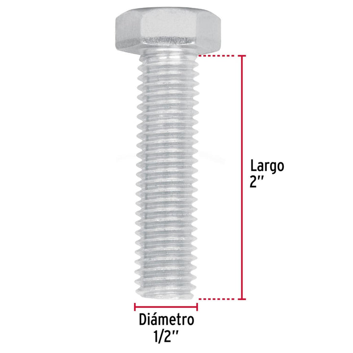 Tornillo Tipo Máquina 1/2x2' 30 Pzas Fiero - Mundo Tool 