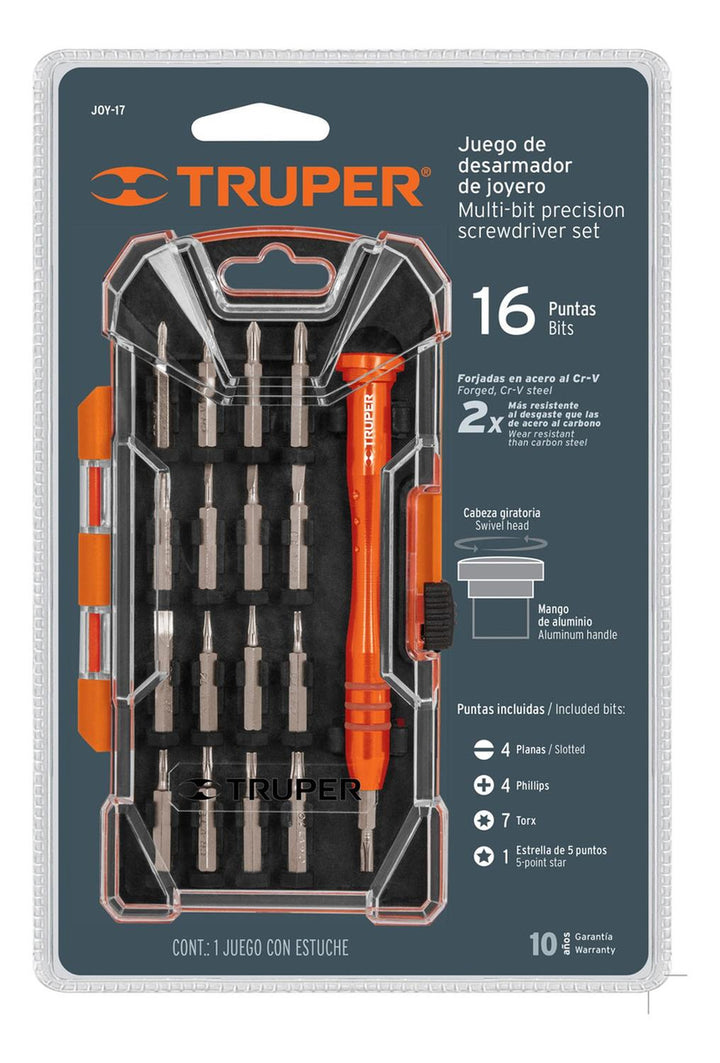 Juego de Desarmadores Precisión Puntas Intercamb Truper - Mundo Tool 