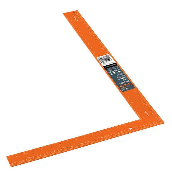 Truper E-16X24N Escuadra 16″x24″ de aluminio color naranja para cantero - Mundo Tool 