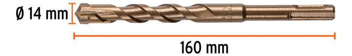 Broca Sds Plus 14x160 Mm - Mundo Tool 