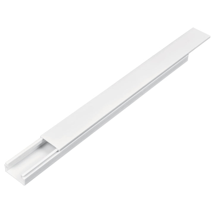 Volteck CAN-1020A, Canaleta de 1 víacon cinta ahesiva, 2m - Mundo Tool 