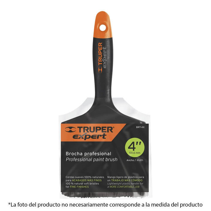 Brocha, mango de plástico, 1/2', Truper Expert Expert Truper