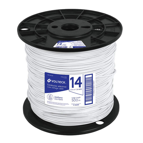 Cable THHW-LS, 10 AWG bobina blanca 500 m - Mundo Tool 