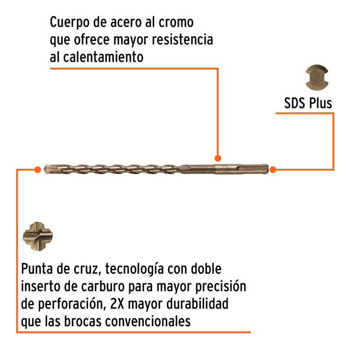 Broca Sds Plus 10x210 Mm - Mundo Tool 