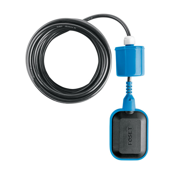 Foset FLE-10, Flotador eléctrico con cable de 10 m nivel ajustable - Mundo Tool 