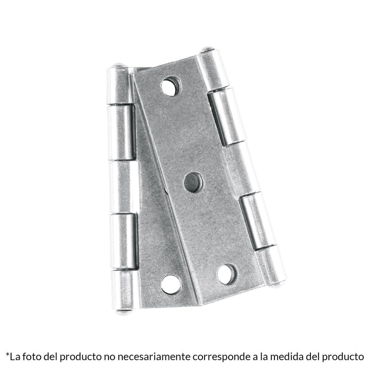 Bolsa con 2 bisagras rectangulares 2-1/2', acero pulido - Mundo Tool 