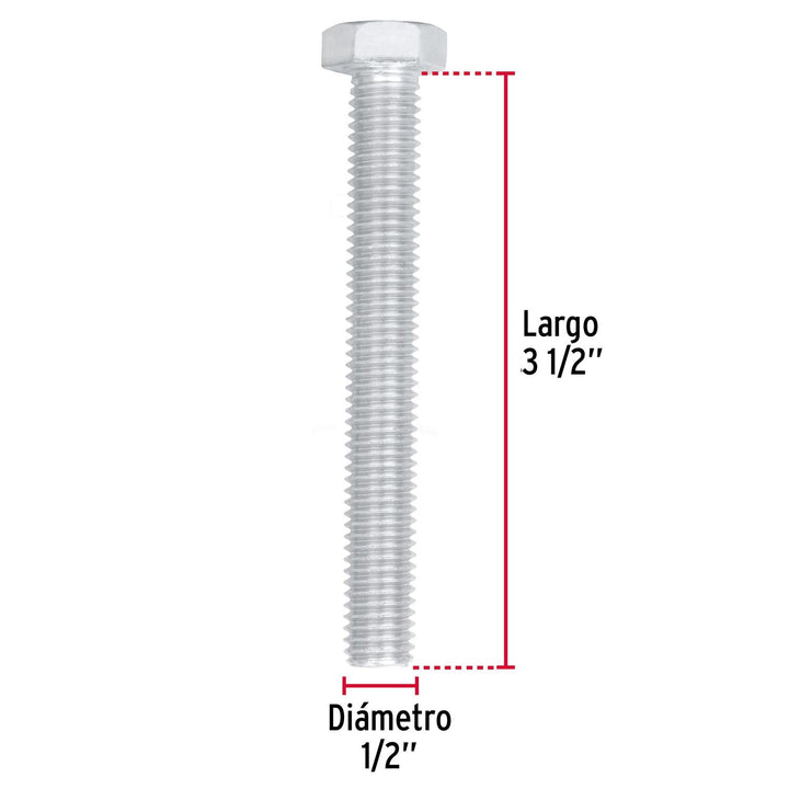 Tornillo Tipo Máquina 1/2x3 1/2'20 Pzas Fiero - Mundo Tool 