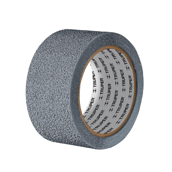 Truper CIAH-25G, Rollo de 5 m cinta antiderrapante 50 mm gris para áreas húmedas - Mundo Tool 