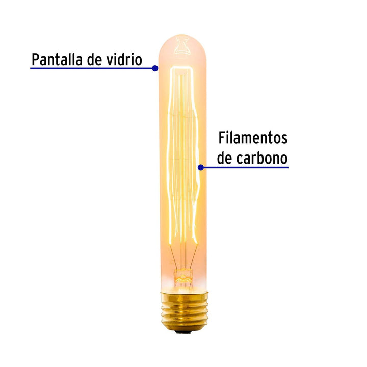 Lámpara Incandescente Vintage 40w Probeta Volteck - Mundo Tool 