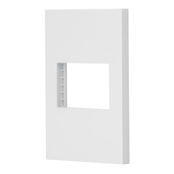 Volteck PPSE15-EB, Placa 1 ventana 1.5 módulos línea Española color blanco - Mundo Tool 