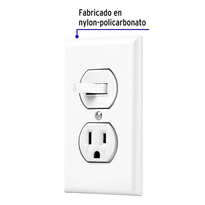 Placa armada interruptor y contacto, línea Standard, marfil - Mundo Tool 