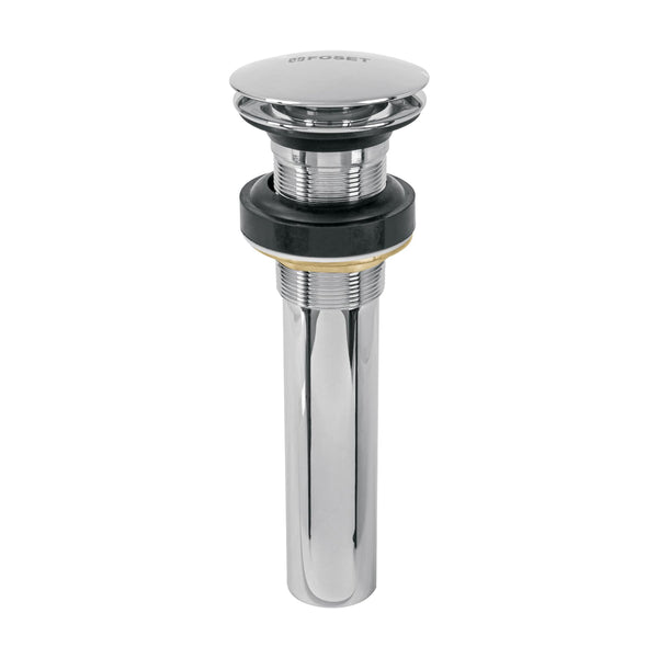 Foset CE-226S, Contra para lavabo 1-1/4″ sin rebosadero de latón color cromo - Mundo Tool 
