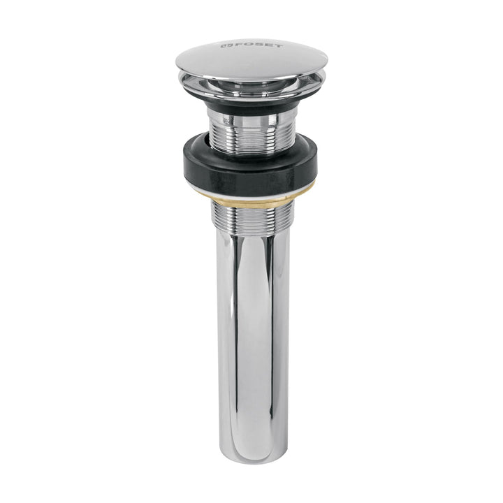 Foset CE-226S, Contra para lavabo 1-1/4″ sin rebosadero de latón color cromo - Mundo Tool 