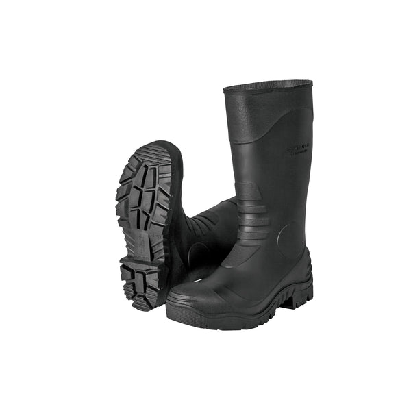 Truper BOT-25J, Botas Jardineras de PVC, Suela Antiderrapante, Negro, Altura 35 cm, Talla 25 cm - Mundo Tool 