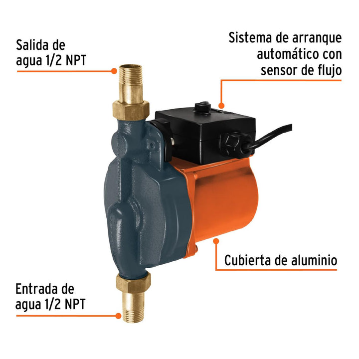 Bomba presurizadora 1/6 HP, Truper - Mundo Tool 