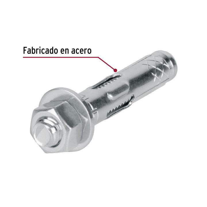 Taquete de expansión, 5/16' con tornillo, caja 100 piezas Fiero - Mundo Tool 