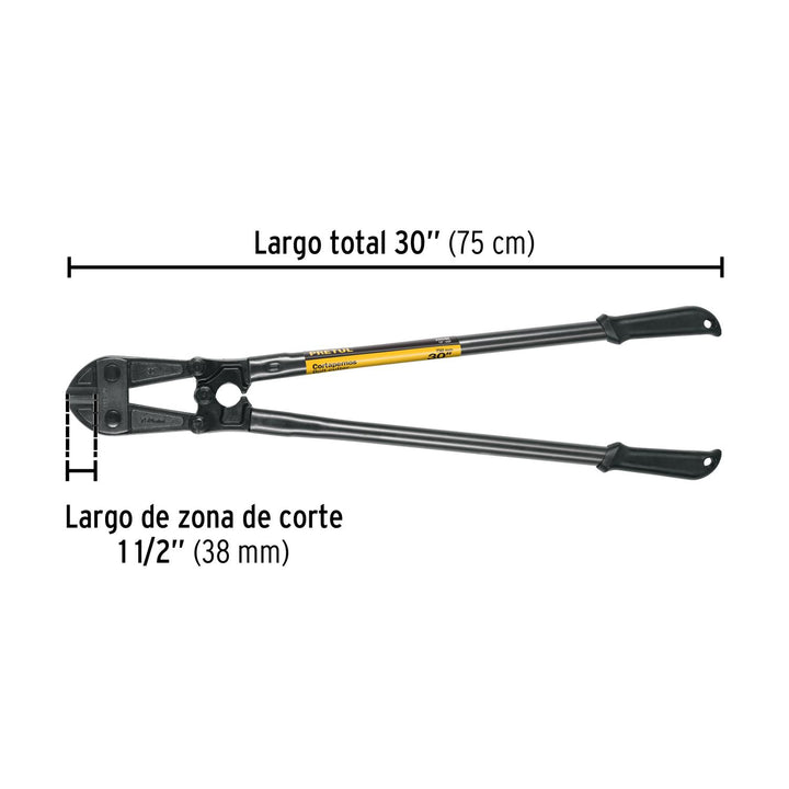 Cortapernos 30", mango tubular, PRETUL - Mundo Tool 