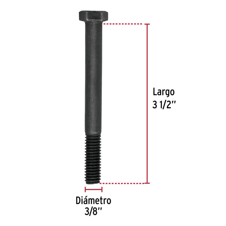 Tornillo Grado 5, 3/8 x 3-1/2', bolsa con 30 piezas Fiero - Mundo Tool 