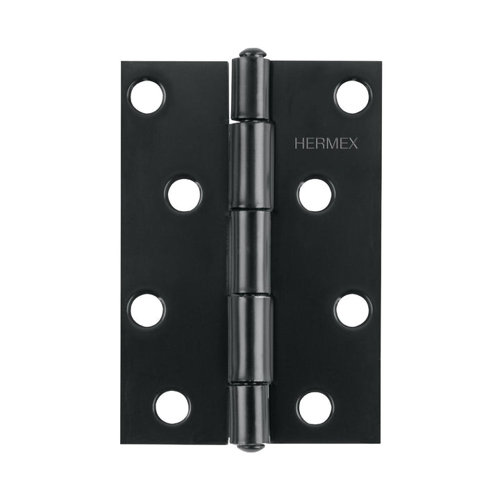 Bisagra rectangular 4' negra, Hermex. 20 piezas. - Mundo Tool 