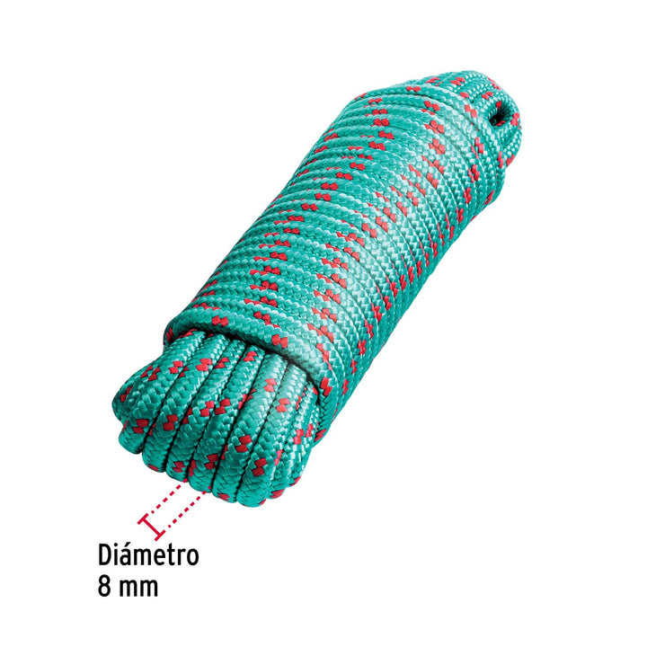 Piola de nylon de 8 mm x 15 m multicolor, Fiero - Mundo Tool 