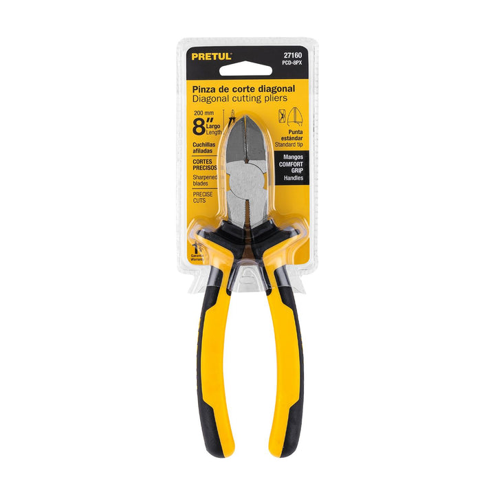 Pinza de corte diagonal 8" Comfort Grip, Pretul - Mundo Tool 