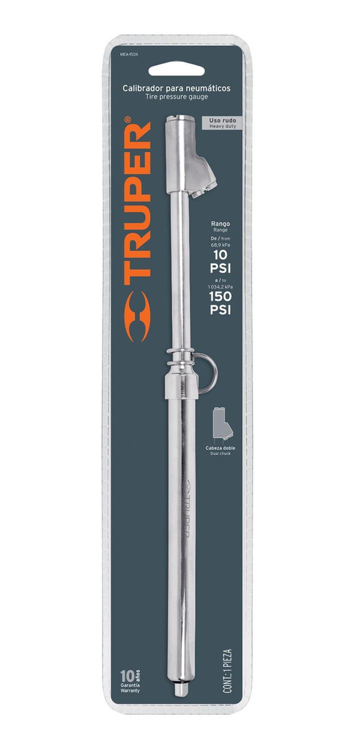 Medidor De Aire 150 Lbs Cabeza Doble Truper - Mundo Tool 