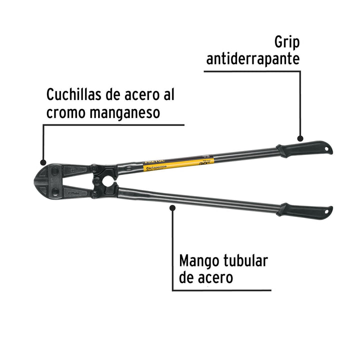 Cortapernos 30", mango tubular, PRETUL - Mundo Tool 