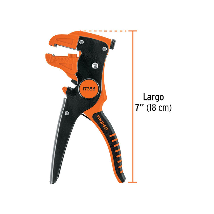 Pinza 7' pela cables automática, 24 a 10 AWG, TRUPER - Mundo Tool 