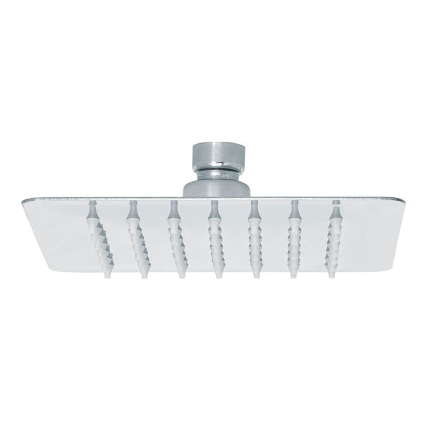 Foset Tubig R-414S, Regadera cuadrada 6″, acero inoxidable, sin brazo, cromo - Mundo Tool 