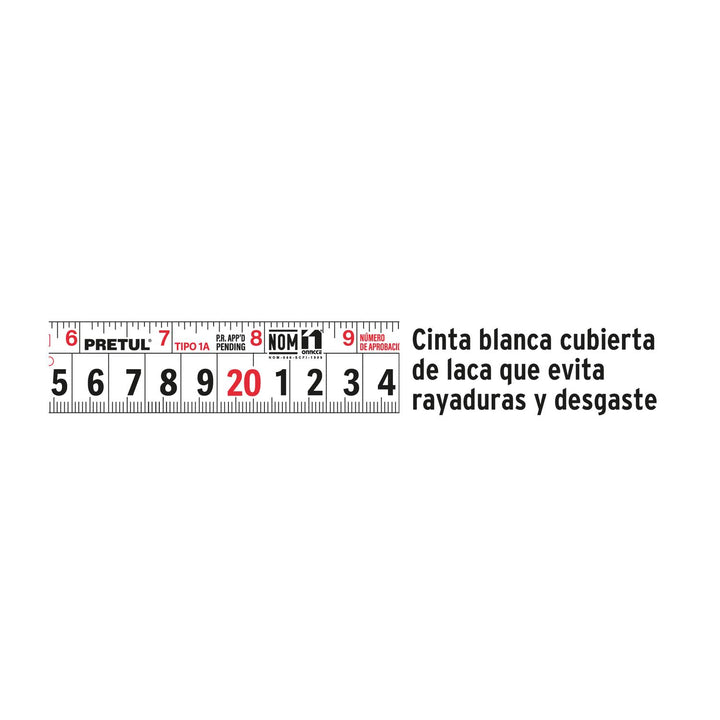 Flexómetro Azul 3 M Cinta 1/2' Tarjeta Plásti Pretul - Mundo Tool 